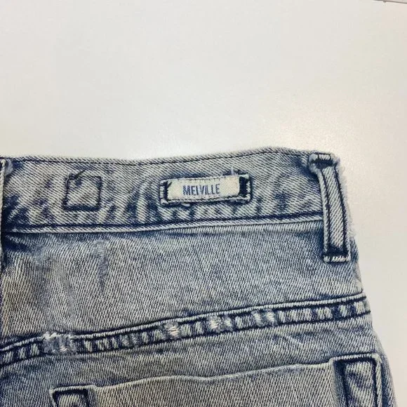 Brandy Melville Acid Wash High Rise Cuffed Shorts - Picture 4 of 7
